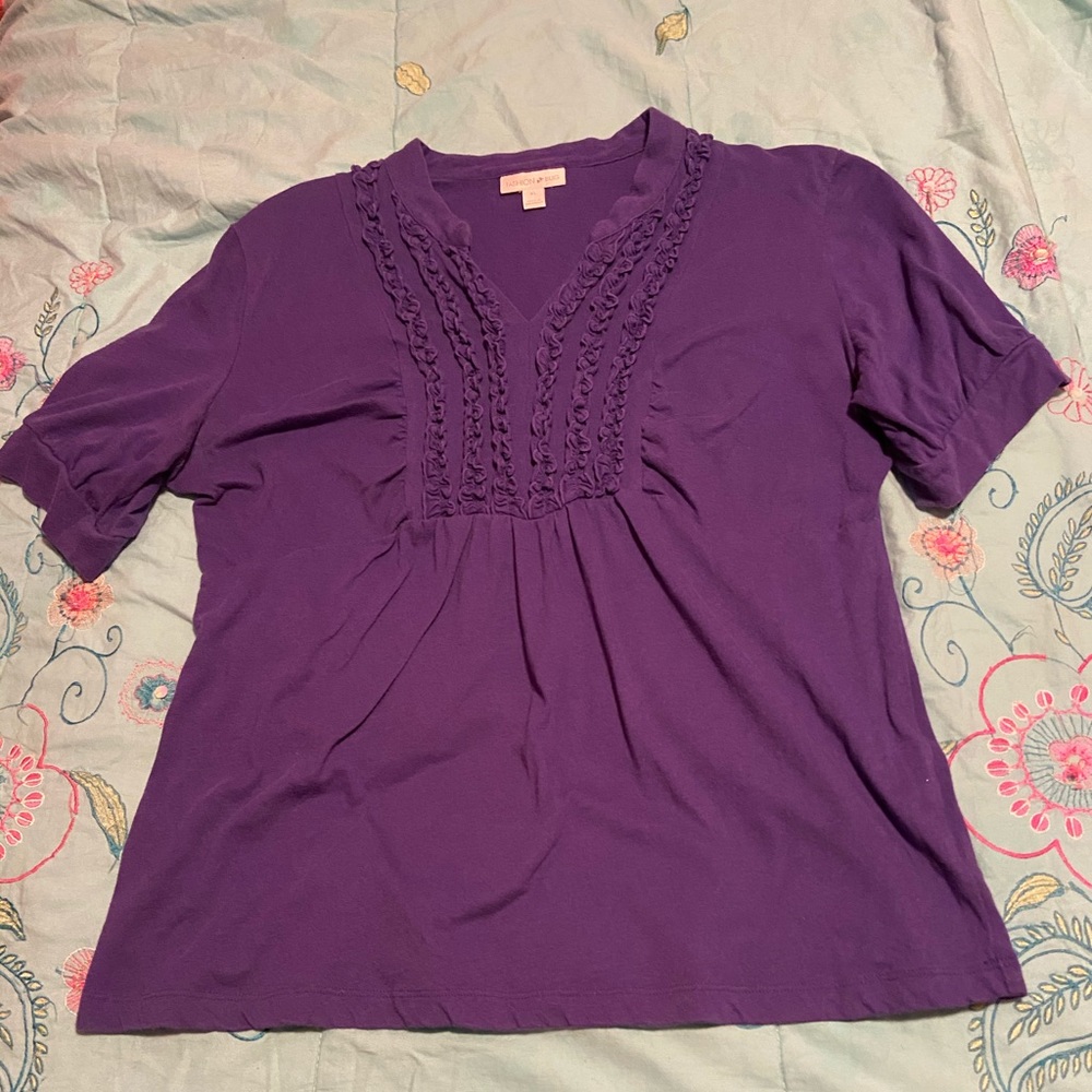 Purple semi-dressy shirt